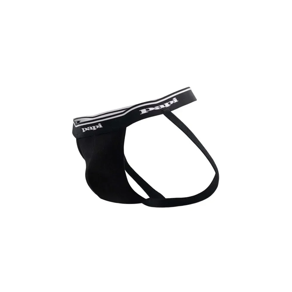 Papi Rib Jockstrap Black Large - Picture 2 of 9
